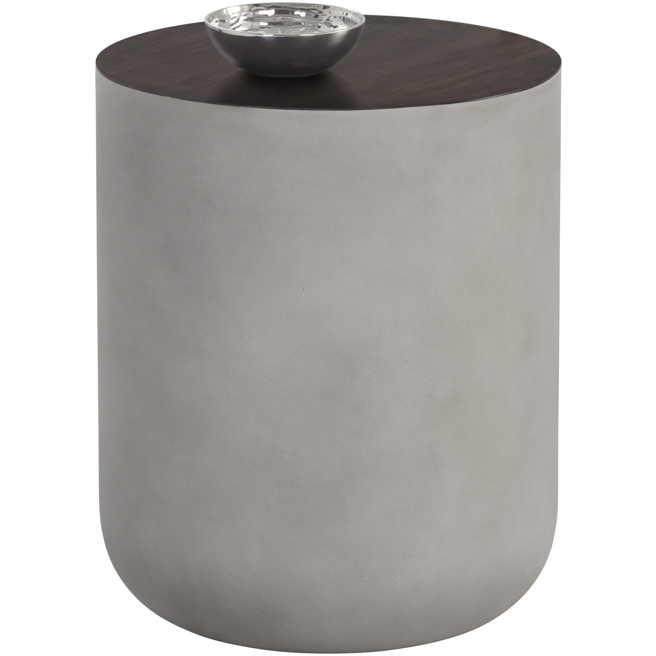Diaz 20 X 16 inch Grey / Wood Grain Brown Outdoor End Table